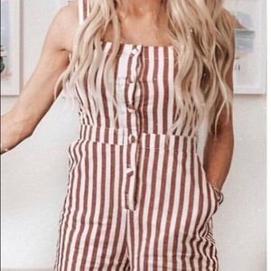 Striped jumpsuit